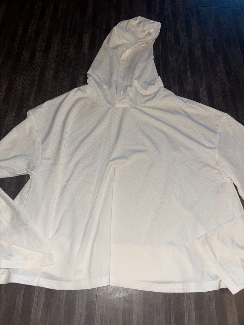 Fabletics White Lightweight Hooded Pullover